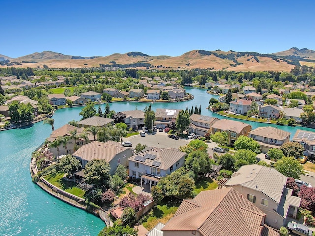 712 Tahoe Ct, Fairfield, CA 94534 - aerial view of residential area featuring a water and mountain view