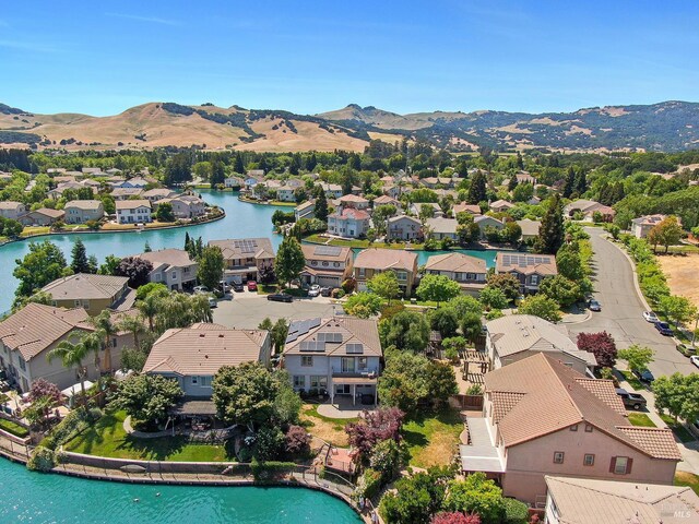 712 Tahoe Ct, Fairfield, CA 94534 - aerial perspective of suburban area with a water and mountain view