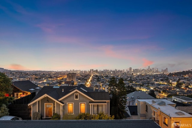 56 Aztec St, San Francisco, CA 94110 - view of front of house with a view of city
