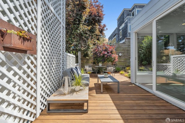 56 Aztec St, San Francisco, CA 94110 - view of wooden deck