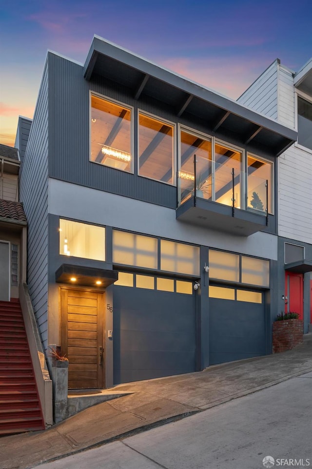 56 Aztec St, San Francisco, CA 94110 - contemporary home with an attached garage and driveway