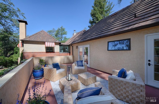 3850 Montecito Ave, Santa Rosa, CA 95404 - view of patio / terrace with french doors
