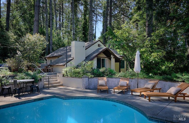 3850 Montecito Ave, Santa Rosa, CA 95404 - outdoor pool featuring a patio