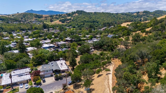 2235 Juniperberry Dr, San Rafael, CA 94903 - aerial overview of property's location with a mountainous background