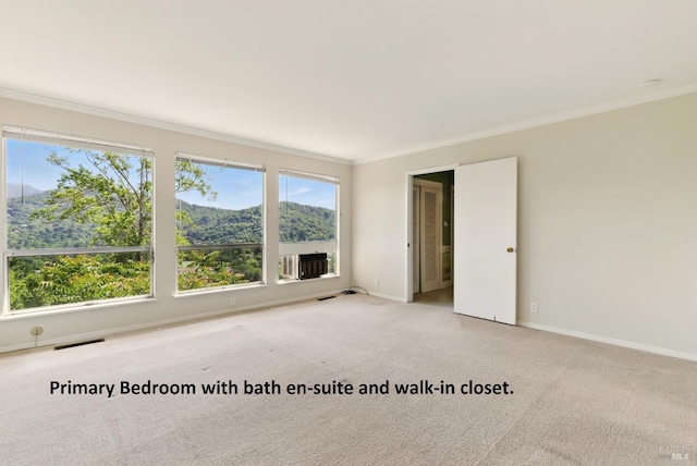 175 Ridge Rd, San Anselmo, CA 94960 - unfurnished room featuring crown molding and light colored carpet
