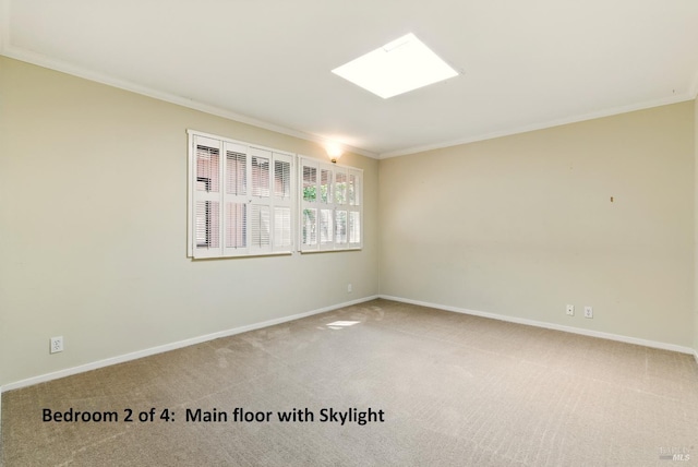 175 Ridge Rd, San Anselmo, CA 94960 - unfurnished room featuring ornamental molding and carpet flooring