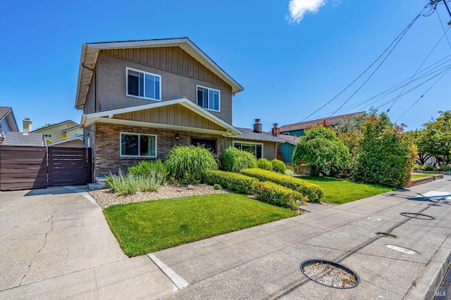 4260 Plass Dr, Napa, CA 94558 - view of front of house with brick siding and a gate