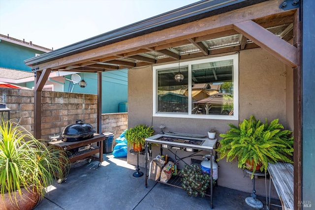 4260 Plass Dr, Napa, CA 94558 - view of patio with area for grilling