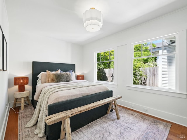 9 Park St, San Rafael, CA 94901 - bedroom with wood finished floors and baseboards