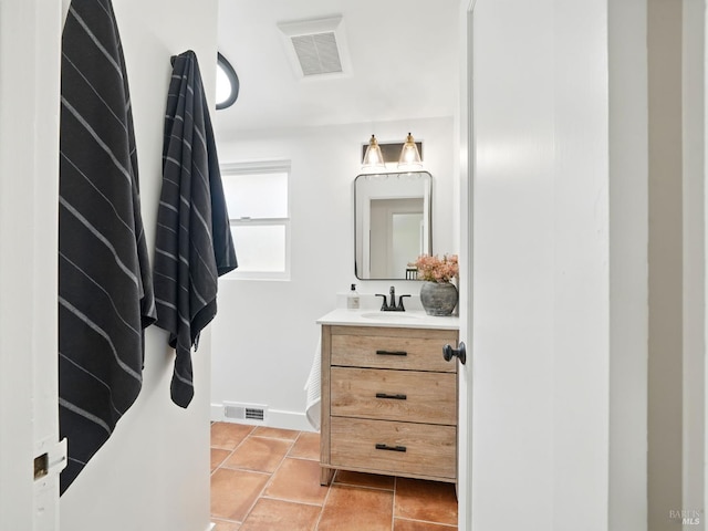 9 Park St, San Rafael, CA 94901 - bathroom featuring vanity, tile patterned flooring, and baseboards