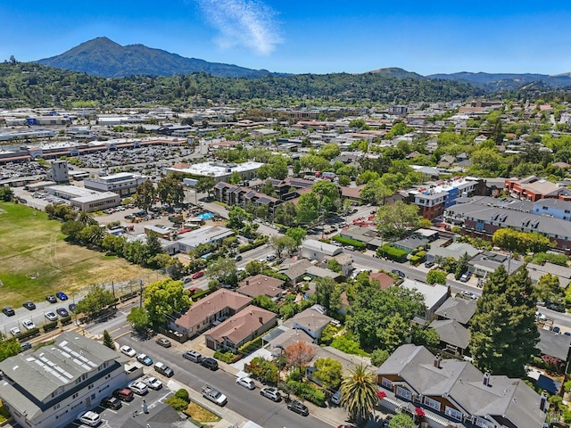 9 Park St, San Rafael, CA 94901 - aerial perspective of suburban area featuring a mountainous background