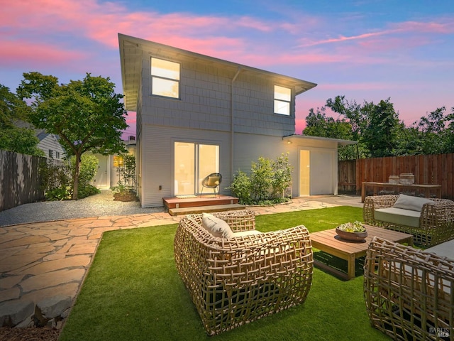 9 Park St, San Rafael, CA 94901 - rear view of property with a patio area and an outdoor hangout area