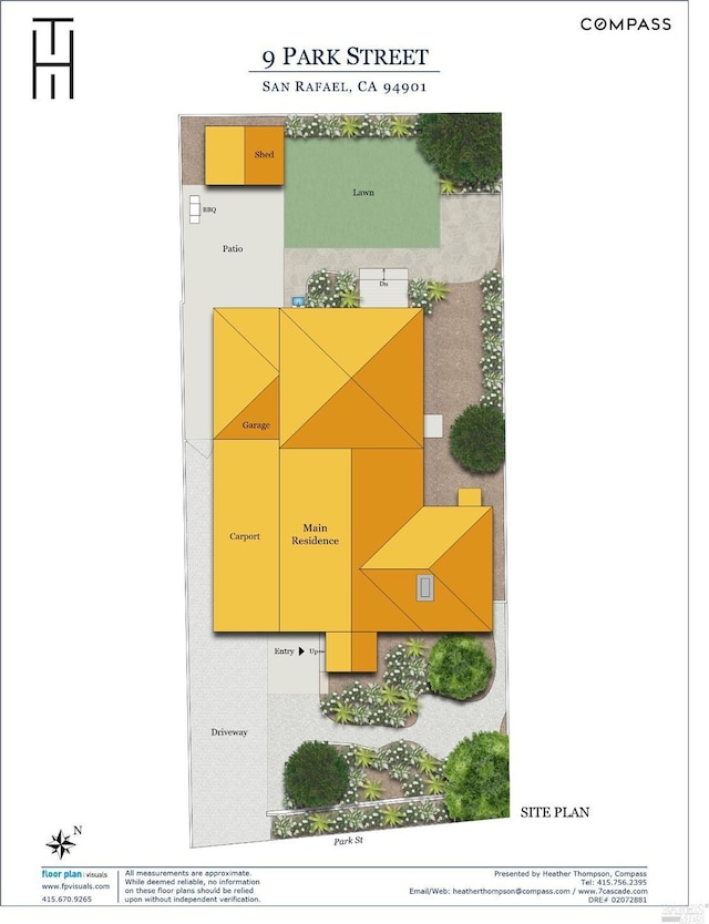 9 Park St, San Rafael, CA 94901 - room layout