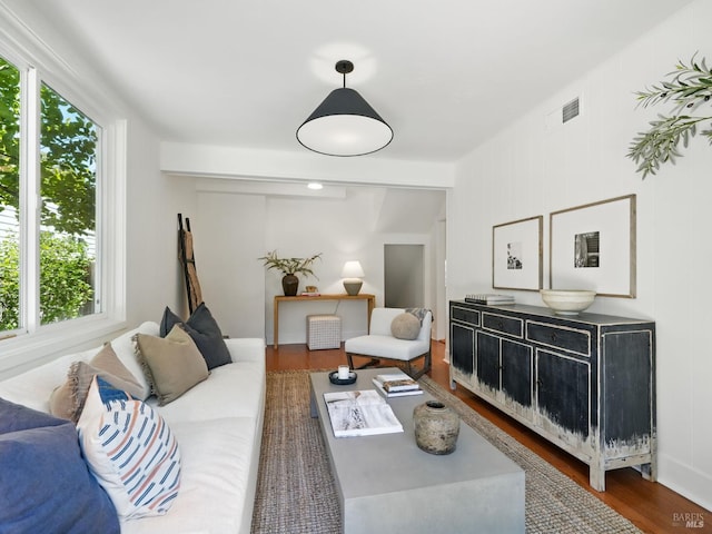 9 Park St, San Rafael, CA 94901 - living area with wood finished floors