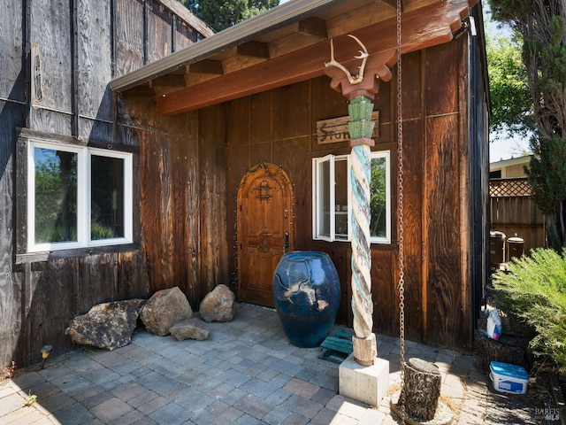 1010 Easum Dr, Napa, CA 94558 - doorway to property featuring a patio