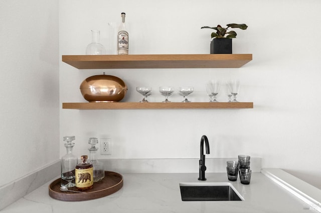 34 Laurel Dr, Corte Madera, CA 94925 - kitchen view of open shelves and a sink