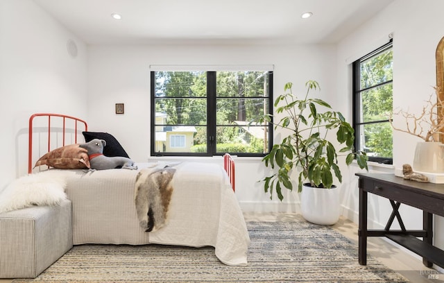 225 W Baltimore Ave, Larkspur, CA 94939 - bedroom featuring recessed lighting and wood finished floors