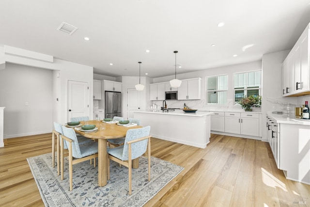 1480 Waterside Ln, Rohnert Park, CA 94928 - dining space featuring recessed lighting and light wood-style flooring