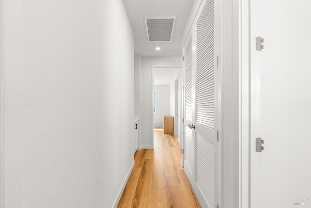 1480 Waterside Ln, Rohnert Park, CA 94928 - hall featuring light wood-type flooring, baseboards, and recessed lighting