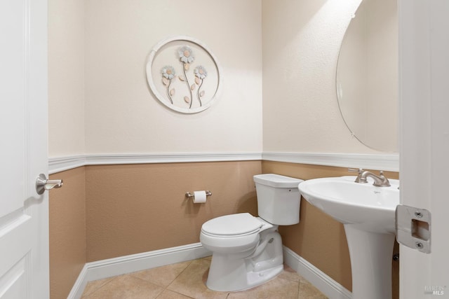 508 Riverwood Ln, Rio Vista, CA 94571 - bathroom with toilet, tile patterned flooring, and a sink