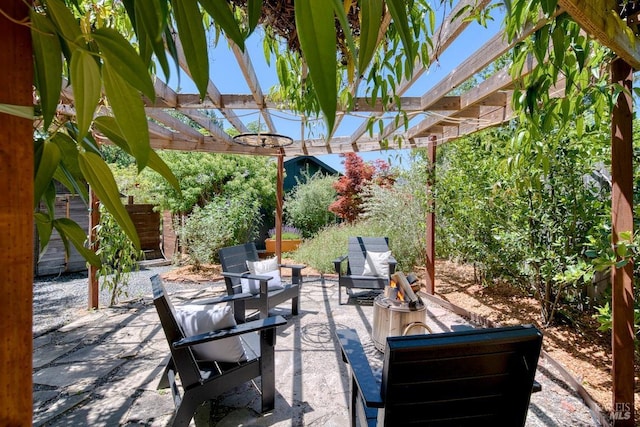 3051 Edison St, Graton, CA 95444 - view of patio / terrace with a pergola