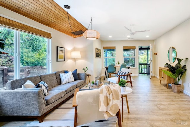 3051 Edison St, Graton, CA 95444 - living area with light wood finished floors, recessed lighting, and baseboards