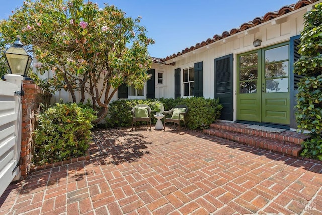 4 Cloud View Cir, Sausalito, CA 94965 - view of patio / terrace with french doors