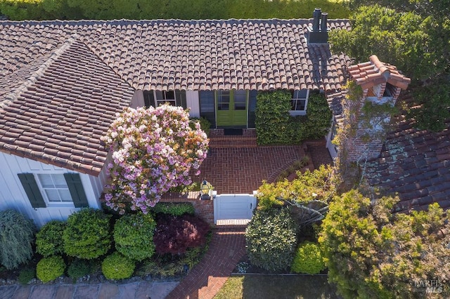 4 Cloud View Cir, Sausalito, CA 94965 - view from above of property