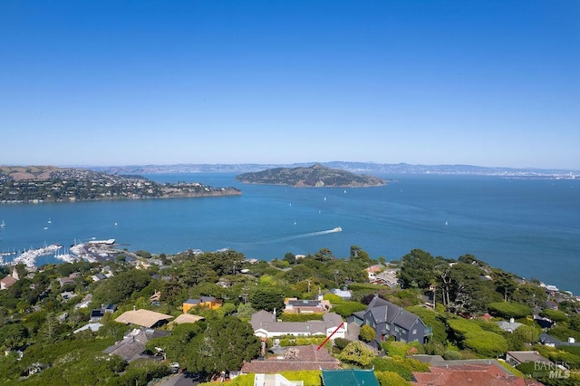 4 Cloud View Cir, Sausalito, CA 94965 - aerial view of residential area featuring a large body of water
