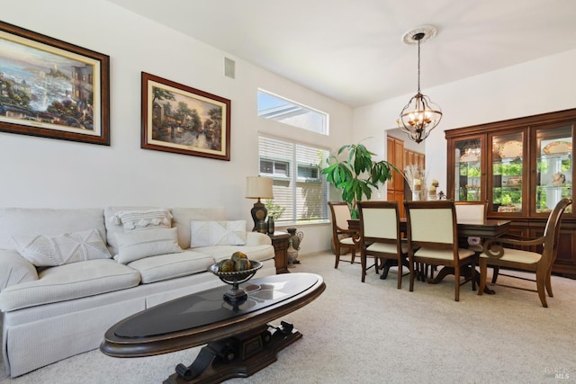 602 Summerset Dr, Rio Vista, CA 94571 - living room with light colored carpet and a chandelier