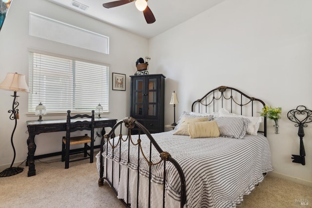 602 Summerset Dr, Rio Vista, CA 94571 - bedroom with carpet, a ceiling fan, and baseboards