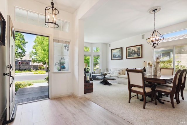 602 Summerset Dr, Rio Vista, CA 94571 - entrance foyer featuring a chandelier, wood finished floors, and baseboards