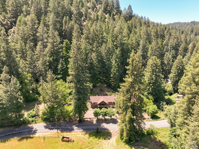 10520 Hwy 116, Forestville, CA 95436 - view from above of property with a heavily wooded area