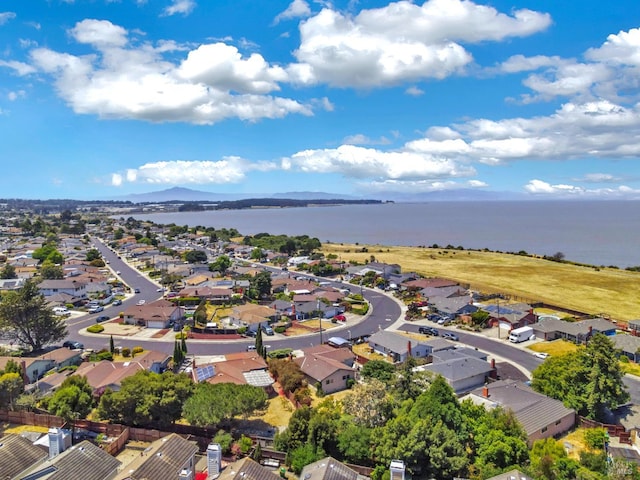 359 Wildrose Cir, Pinole, CA 94564 - aerial view of residential area featuring a water and mountain view