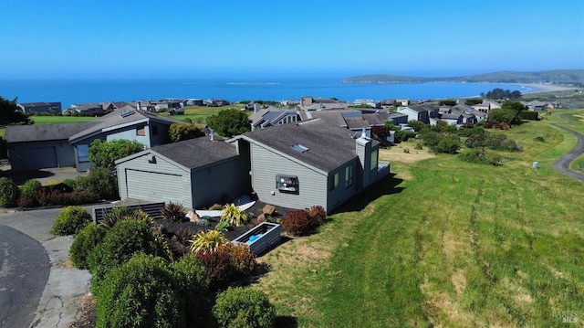 21199 Hummingbird Ct, Bodega Bay, CA 94923 - aerial perspective of suburban area with a nearby body of water