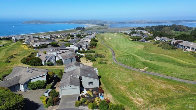21199 Hummingbird Ct, Bodega Bay, CA 94923 - aerial perspective of suburban area with a large body of water and a local golf course