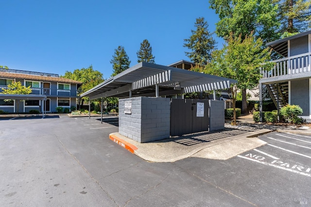 53 Monte Cresta Ave, Pleasant Hill, CA 94523 - partially covered parking lot featuring stairs