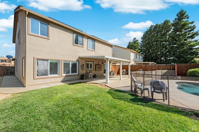 420 Georgetown Pl, Dixon, CA 95620 - rear view of property with stucco siding and a patio area