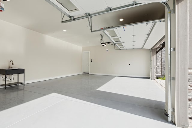 3704 Llyn Glaslyn Pl, Santa Rosa, CA 95403 - garage with recessed lighting, a garage door opener, and baseboards