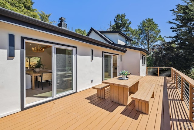 532 Pine Crest Rd, Mill Valley, CA 94941 - view of wooden terrace