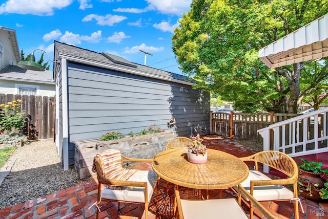 1645 Georgia St, Napa, CA 94559 - fenced backyard with a patio area and outdoor dining space