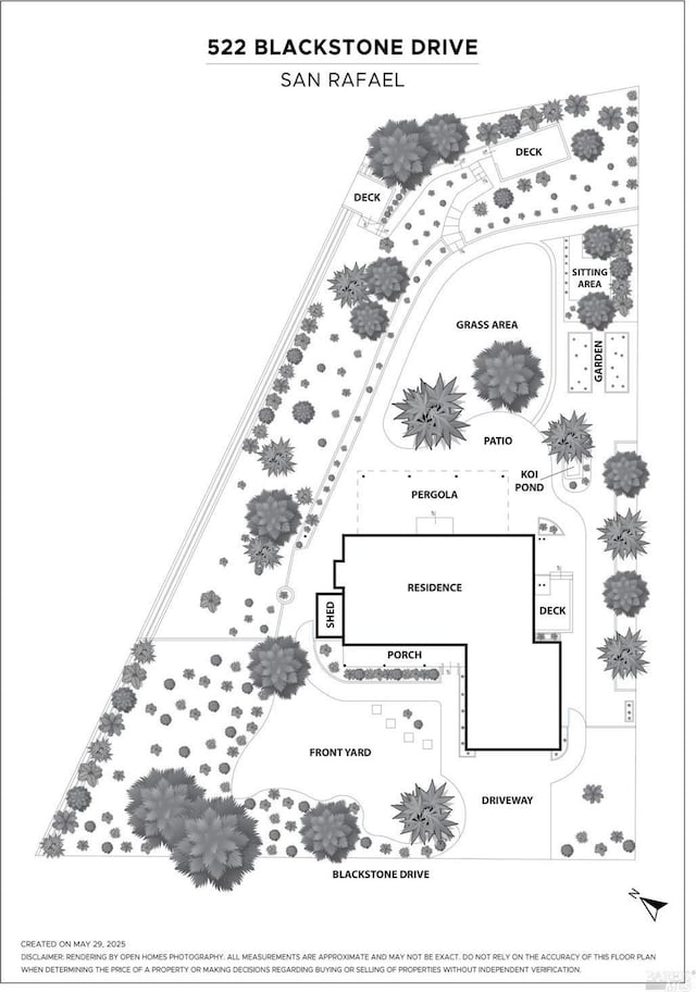 522 Blackstone Dr, San Rafael, CA 94903 - floor plan / room layout