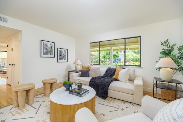 522 Blackstone Dr, San Rafael, CA 94903 - living room with baseboards and light wood-type flooring