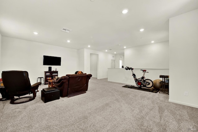 544 Oakham Dr, Vacaville, CA 95687 - sitting room featuring carpet, recessed lighting, and baseboards