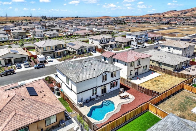 544 Oakham Dr, Vacaville, CA 95687 - aerial perspective of suburban area with a pool area