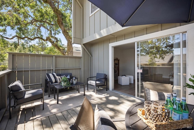 1259 Royal Oak Ter Unit A, Novato, CA 94947 - wooden deck with an outdoor living space