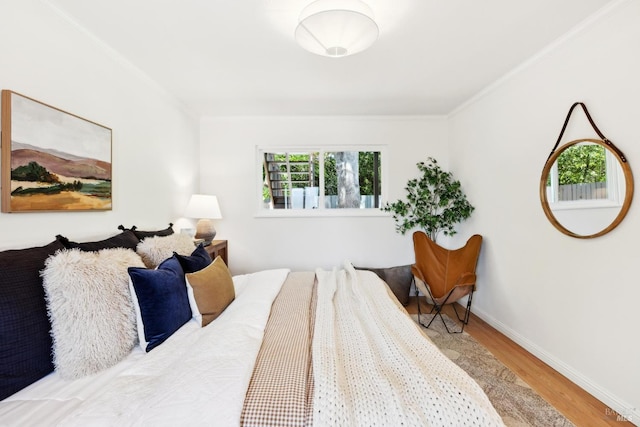 2647 Heatherstone Dr, San Rafael, CA 94903 - bedroom featuring wood finished floors, baseboards, and ornamental molding