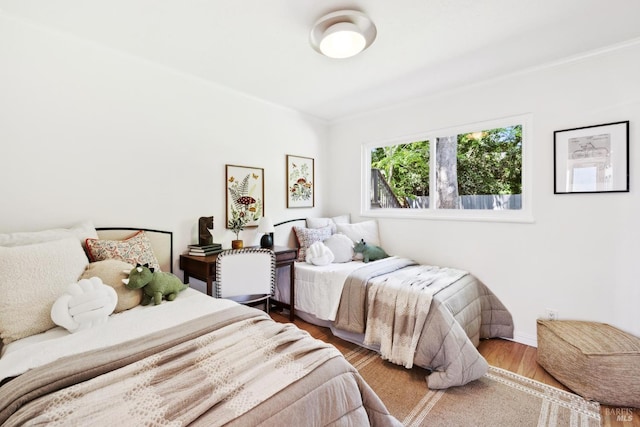 2647 Heatherstone Dr, San Rafael, CA 94903 - bedroom featuring wood finished floors and crown molding