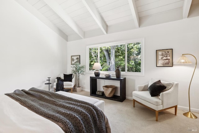 2647 Heatherstone Dr, San Rafael, CA 94903 - carpeted bedroom featuring baseboards and wood ceiling