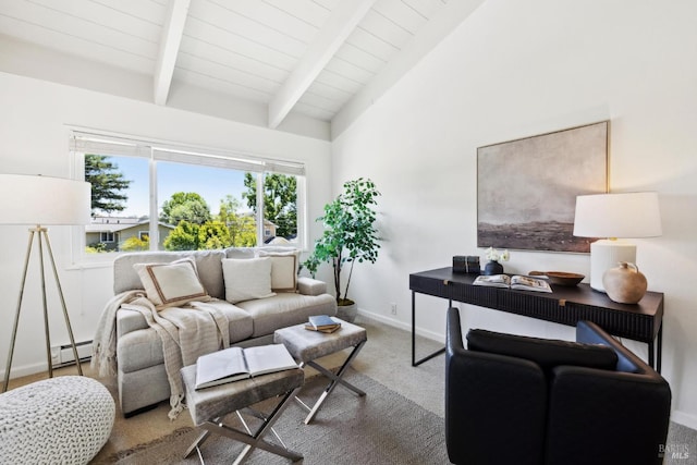 2647 Heatherstone Dr, San Rafael, CA 94903 - carpeted living area featuring baseboards and baseboard heating